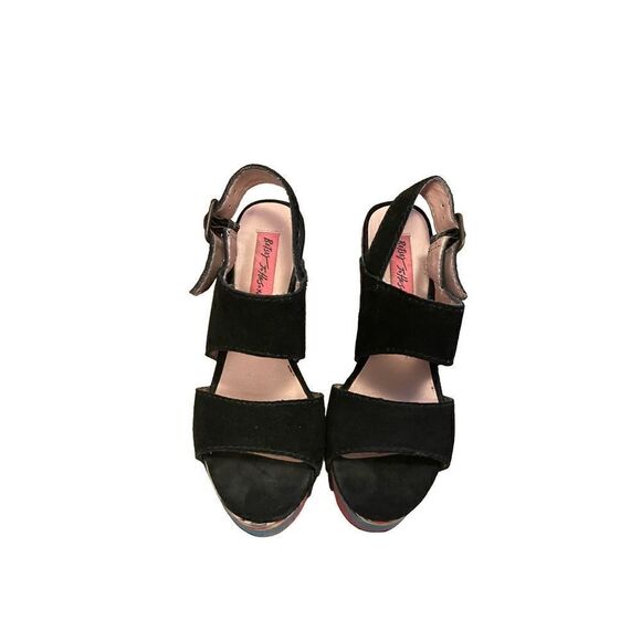 Betsey Johnson Wedge Sandals - 5.5 - Picture 1 of 5